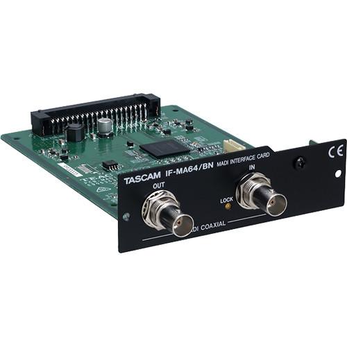 Tascam IF-MA64 BN 64-Channel MADI Coaxial Interface Card for DA-6400 64-Channel Recorder