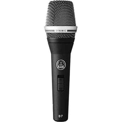 AKG D7 S Reference Handheld Dynamic Vocal Microphone with On Off Switch