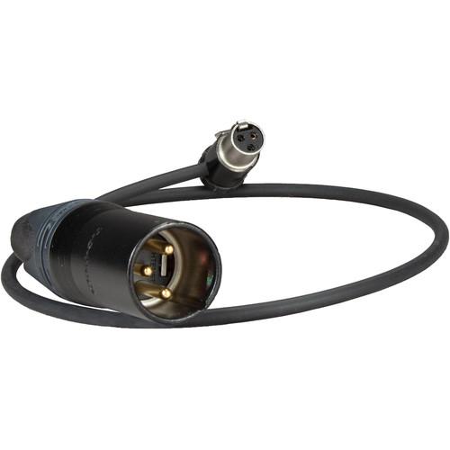 Ambient Recording 3-Pin XLR Male to Short Right Angle TA3F Adapter Cable