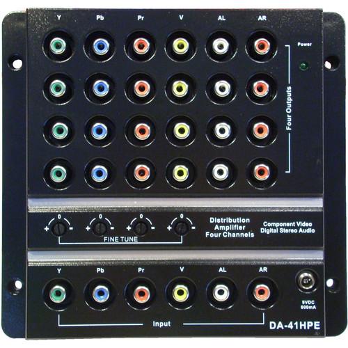 CableTronix 1 x 4 Component Video & Audio Splitter Amplifier