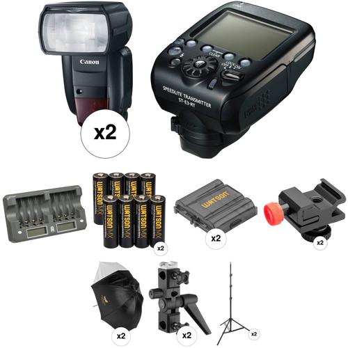 Canon Speedlite 600EX II-RT Wireless Two Flash Portrait Kit