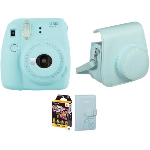 FUJIFILM INSTAX Mini 9 Instant Film Camera with Film and Accessories Kit
