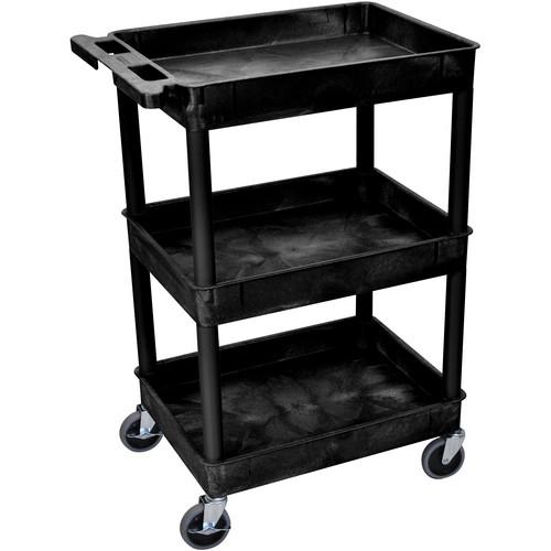 Luxor 24 x 18" Three-Shelf Utility Cart