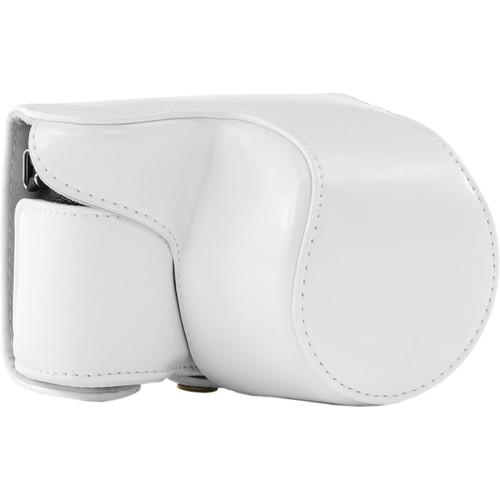 MegaGear Ever Ready PU Leather Case and Strap for Sony Alpha a5100, a5000 with 16-50mm Lens