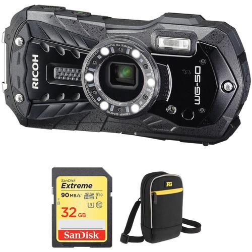Ricoh WG-50 Digital Camera with Accessories Kit