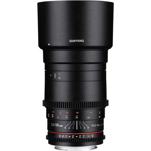 Samyang 135mm T2.2 AS UMC VDSLR II Lens for Canon EF Mount