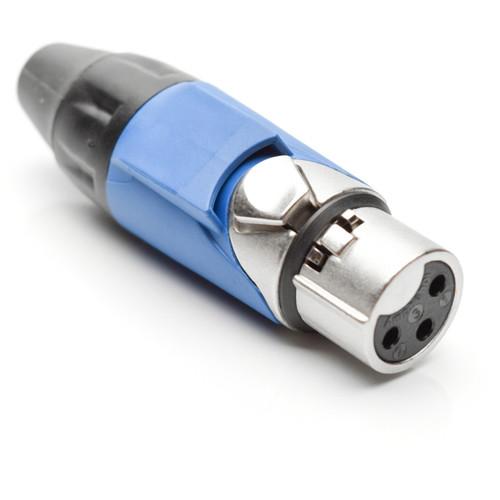 Amphenol AX3F6M 3-Pole Female XLR Connector with Satin-Nickel Finish