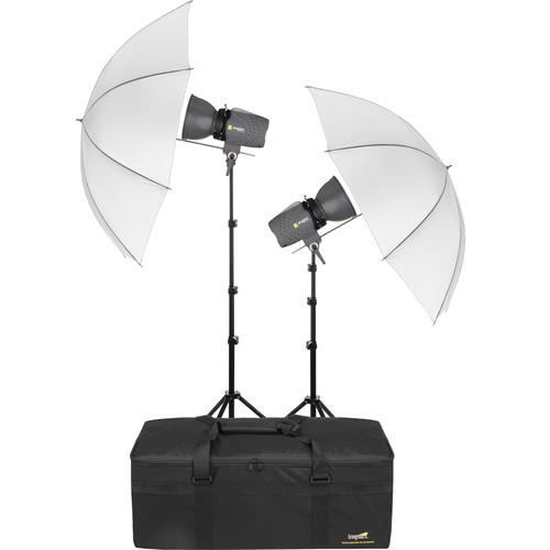 Angler Glamour Flash 160Ws 2-Monolight Kit with Umbrellas and Bag