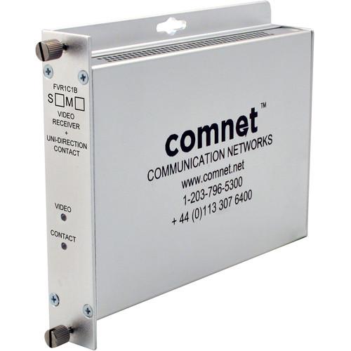 COMNET Single Mode 1310nm 8-Bit Digitally Encoded Video Receiver with Contact Closure