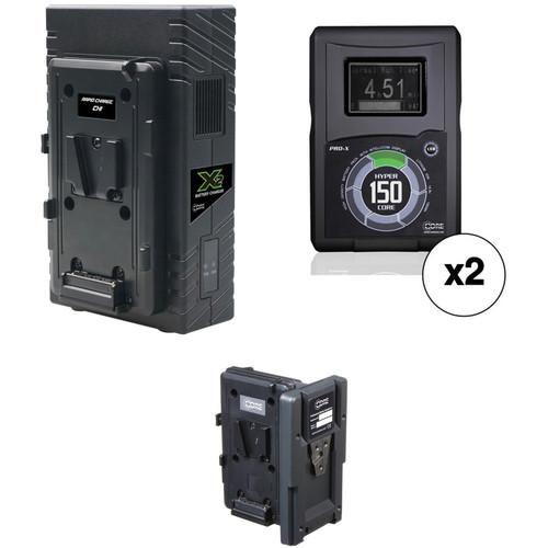 Core SWX 2 x Hypercore 150Wh Battery Kit with Hot Swap Plate & Dual Charger