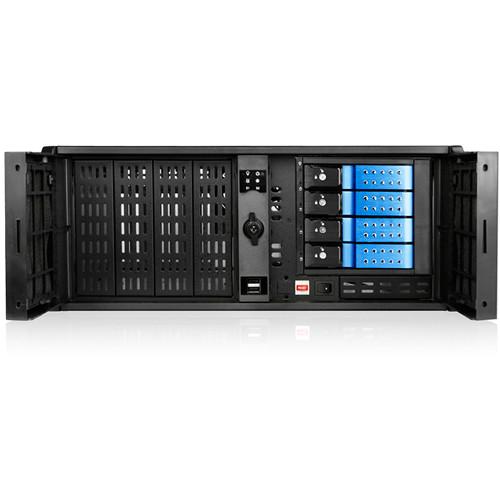iStarUSA 4 RU Compact Stylish Trayless Rackmount Chassis for Four 3.5" Hotswap Drives