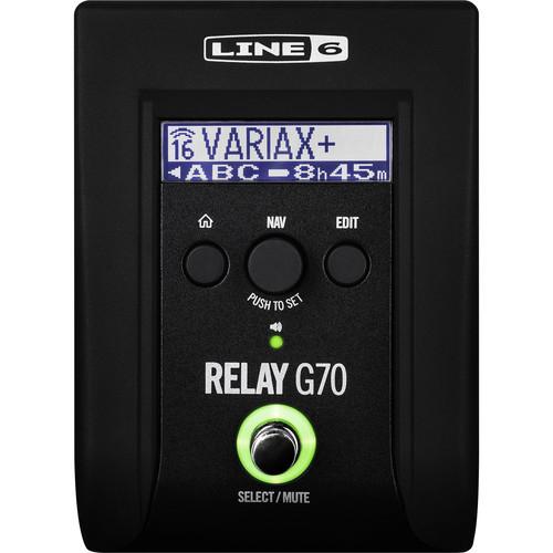 Line 6 Relay G70 Digital Wireless Guitar System with Stompbox-Style Receiver