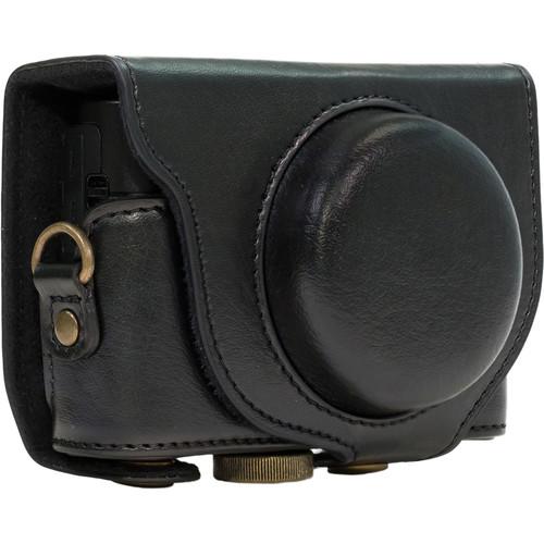 MegaGear Ever Ready PU Leather Camera Case and Strap for Sony Cyber-shot DSC-RX100 VI, V, IV, III