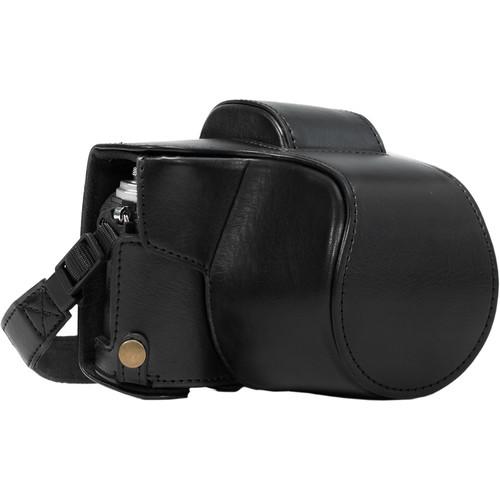 MegaGear MG636 Ever Ready Leather Case with Bottom Opening for Olympus OM-D E-M10 Mark II, 14-42mm