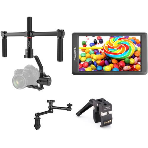 Moza Air 3-Axis Gimbal Stabilizer Kit with 5.5" Monitor & Articulating Arm