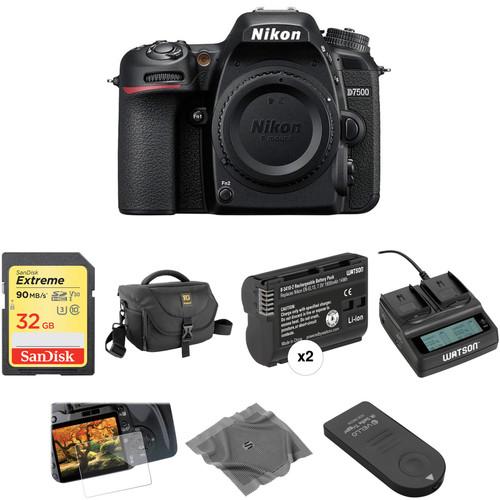 Nikon D7500 DSLR Camera Body Deluxe Kit