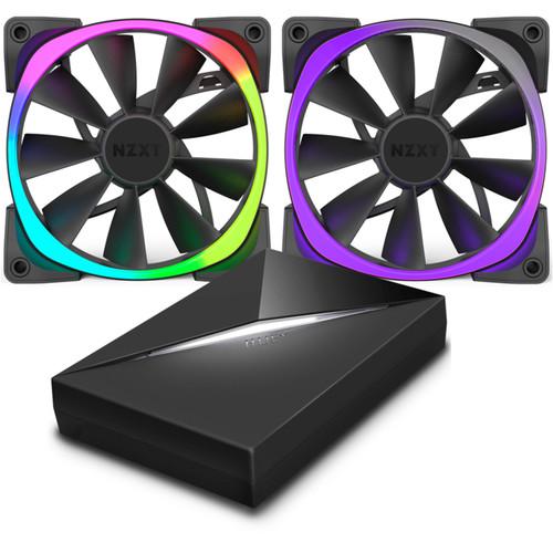 NZXT Aer RGB 140mm Fan & HUE Bundle