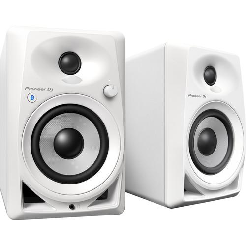 Pioneer DJ DM-40BT-W Bluetooth, Active 4" Desktop Monitor Speakers