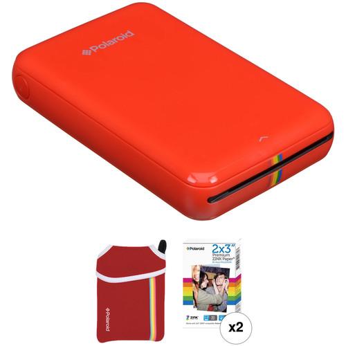 Polaroid ZIP Mobile Printer Kit with Pouch and 30 Sheets of Photo Paper