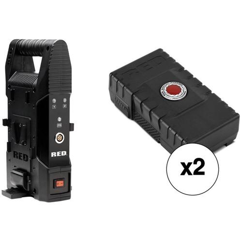RED DIGITAL CINEMA BRICK CHARGER Kit with 2 x 153Wh BRICK Batteries