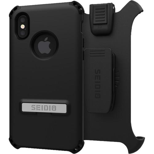 Seidio Dilex Case with Kickstand for iPhone X Xs and Holster