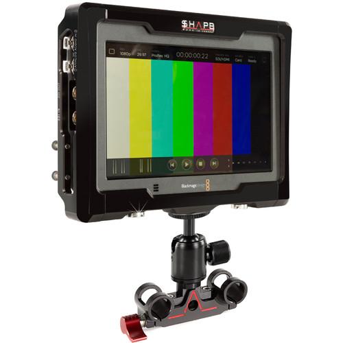 SHAPE Kit of Cage & 15mm Rod Bloc with Ball Head for Blackmagic Design Video Assist Monitor