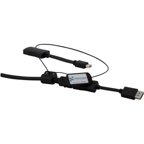 TechLogix Networx HDMI Cable with DisplayPort & Mini DisplayPort Adapters