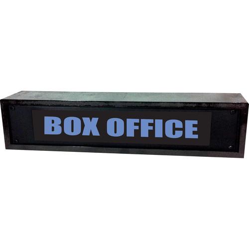 American Recorder BOX OFFICE Sign with LEDs & Black Enclosure