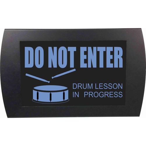 American Recorder DO NOT ENTER DRUM LESSON IN PROGRESS Indicator Sign with LEDs