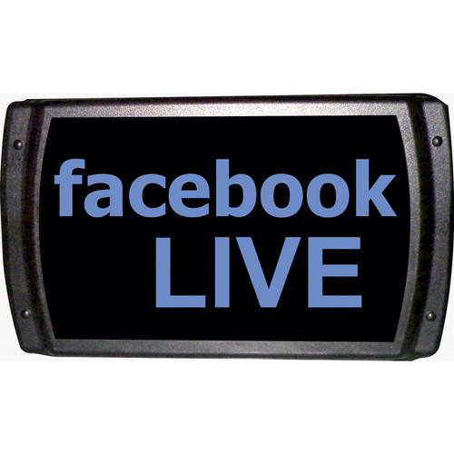 American Recorder Facebook LIVE Sign with LEDs