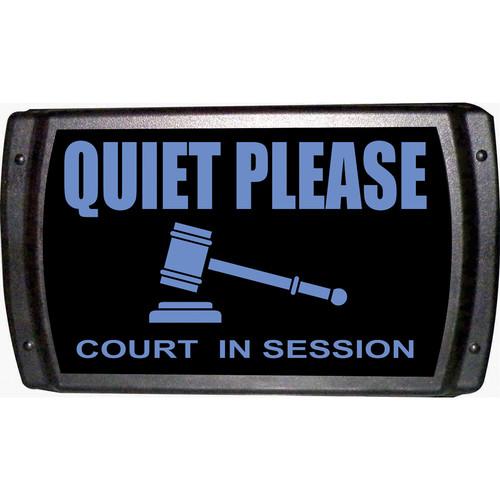American Recorder QUIET PLEASE - COURT IN SESSION Sign with LEDs