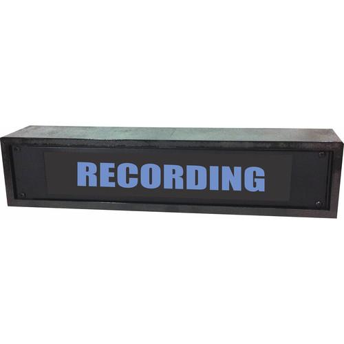 American Recorder RECORDING Rackmount Indicator Sign with LEDs and Black Enclosure