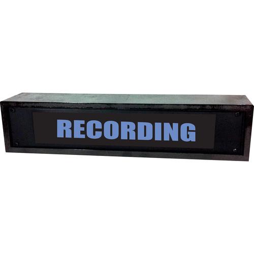 American Recorder RECORDING Sign with LEDs & Black Enclosure