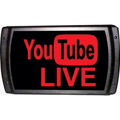 American Recorder YouTube LIVE Sign with LEDs