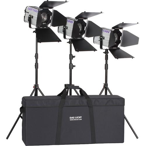 Hedler Profilux LED1000 LED1000x 3-Light Portrait Kit