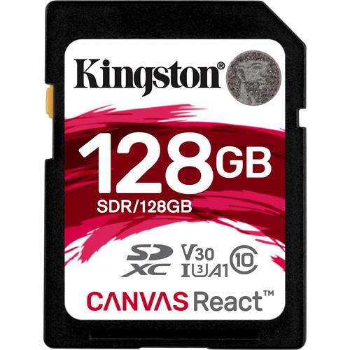 Kingston 128GB Canvas React UHS-I SDXC Memory Card