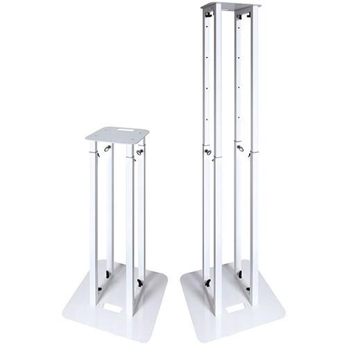 Novopro PS1XL Height-Adjustable Podium Stand with White & Black Scrims