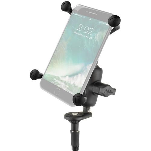 RAM MOUNTS Fork Stem Motorcycle Mount with Universal X-Grip for Large Smartphones