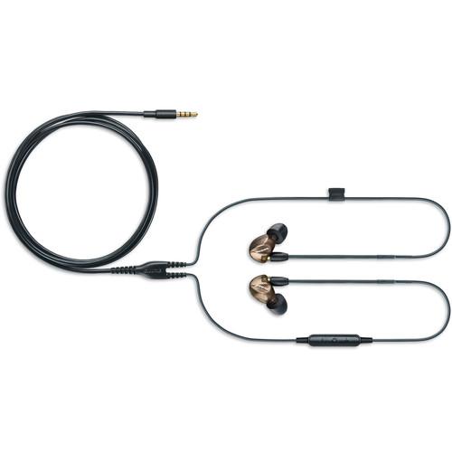 Shure SE535 Sound-Isolating In-Ear Stereo Headphones with Bluetooth and 3.5mm In-Line Remote Mic Cables