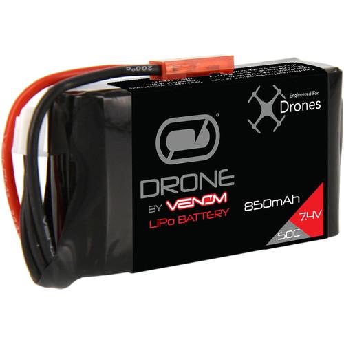 Venom Group Venom 50C 2S 850mAh 7.4V Lipo Drone Battery With Jst Plug