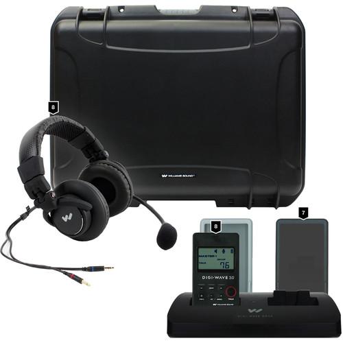 Williams Sound DW 300 Wireless Intercom:8-DLT300Transceivers 8-Mic 0582P Headset Mics 1-CCS 042 DW System CarryCase