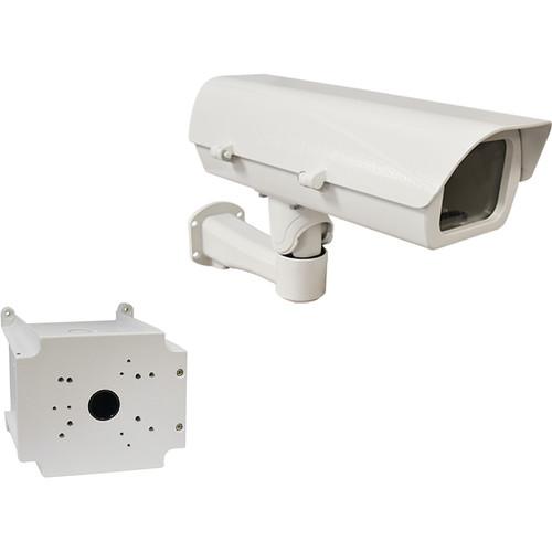 ACTi PMAX-0206 PoE Heavy-Duty Outdoor Camera Housing with Bracket & PMAX-0704 Junction Box Kit
