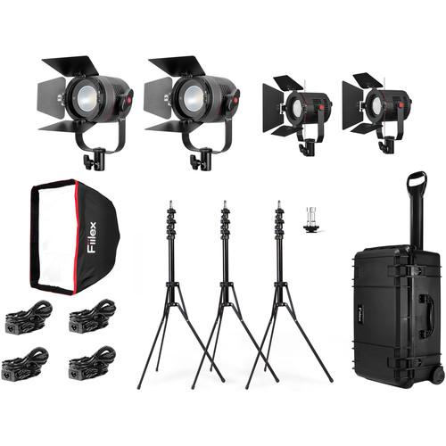Fiilex K411P 4-Light LED Travel Kit