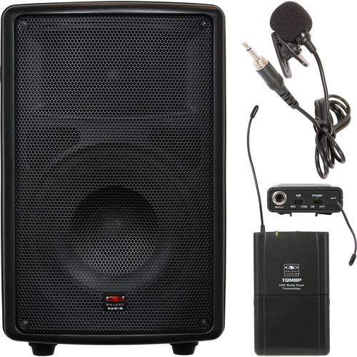 Galaxy Audio TQ8-40V0 Traveler Quest 8" Speaker with Bodypack Transmitter and Lavalier Microphone