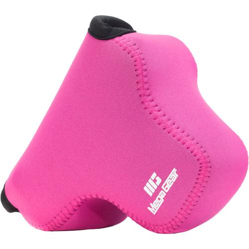 MegaGear Ultra-Light Neoprene Camera Case with Carabiner for Canon EOS M100 with 15-45mm