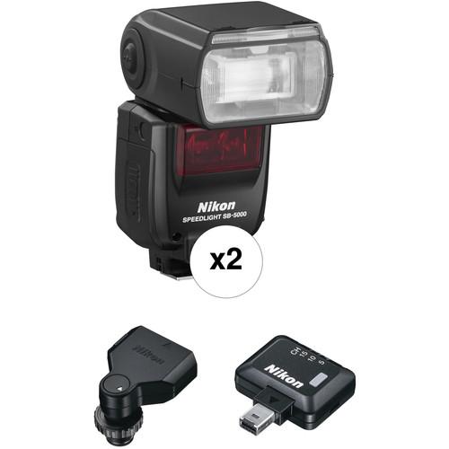 Nikon SB-5000 AF Speedlight Two Flash Wireless Kit