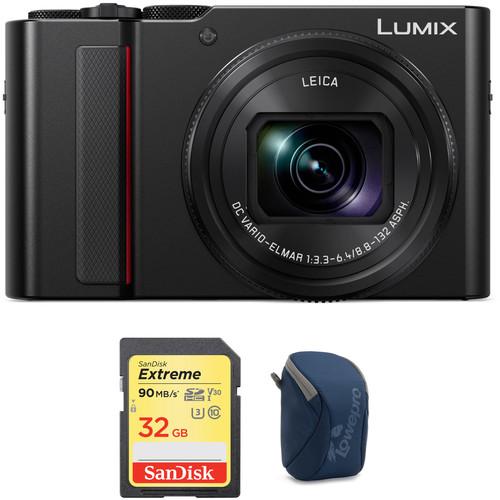 Panasonic Lumix DC-ZS200 Digital Camera with Accessory Kit