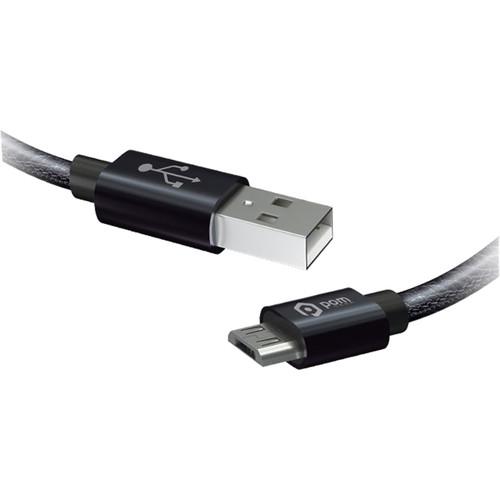 POM GEAR Faux Leather USB Type-C Charging Cable