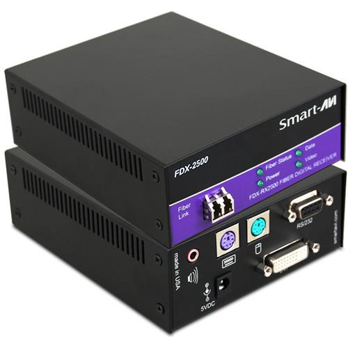 Smart-AVI FDX-TX2500S KVM DVI-D over Singlemode Fiber Extender