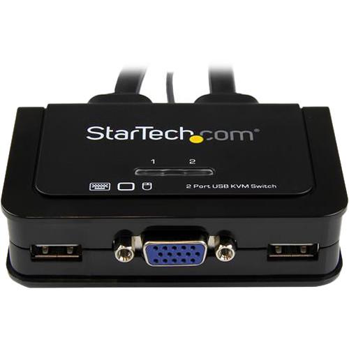 StarTech 2 Port USB VGA Cable Kvm Switch - USB Powered With Remote Switch